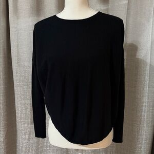 Elegant Black Long Sleeve Women's Top